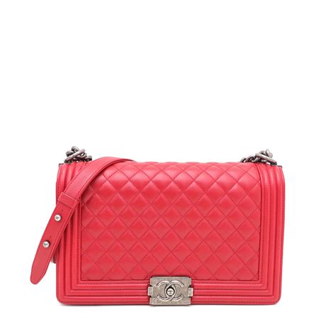 chanel boy mini red|chanel leboy medium.